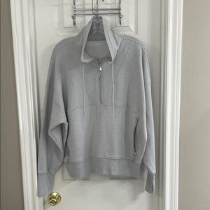 Old Navy Grey Active Dynamic Fleece Half Zip Sweatshirt Size XXL